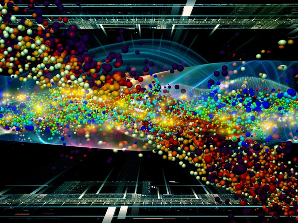 분자의 스트림 — 스톡 사진