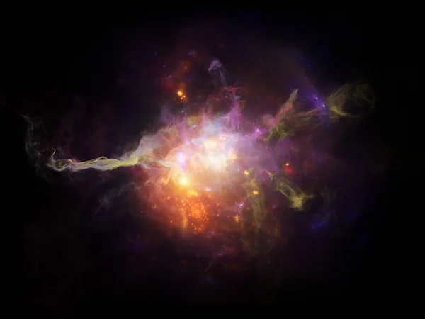 Luzes das nebulosas — Fotografia de Stock