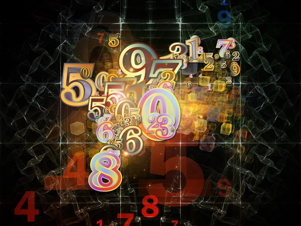 Virtual Numbers — Stock Photo, Image