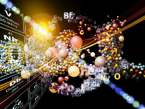 Vielfalt chemischer Elemente — Stockfoto