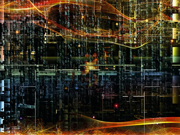 Metaforische digitale netwerk — Stockfoto