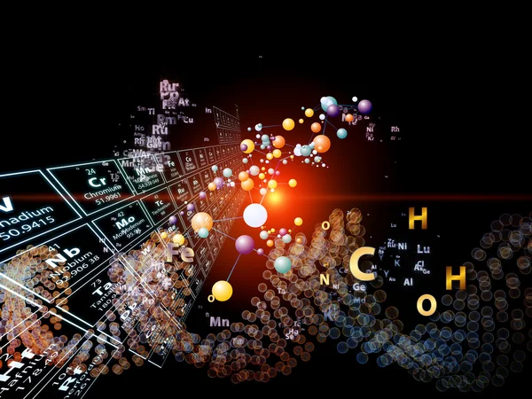 化学元素的舞蹈 — 图库照片