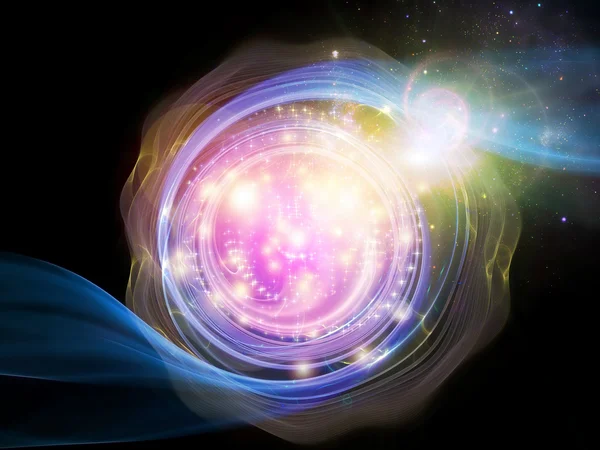フラクタル ディスク星雲 — ストック写真