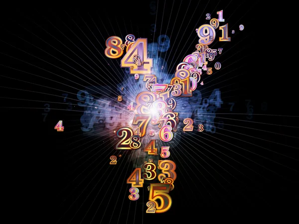 Number Unfolding — Stock Photo, Image