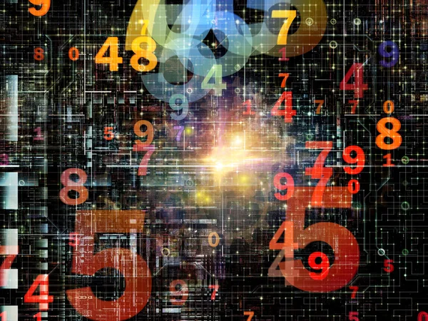 Numerisches Netzwerk — Stockfoto