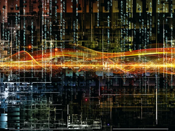 Paradigma van digitale netwerk — Stockfoto
