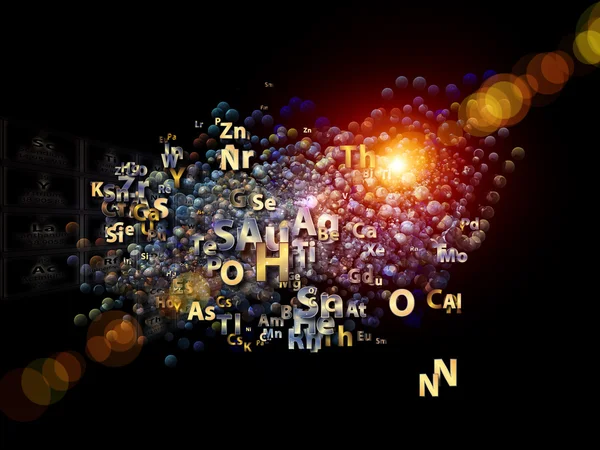 Elementi chimici Metafora — Foto Stock