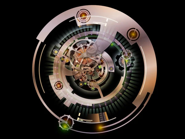 Clockwork visualisering — Stockfoto