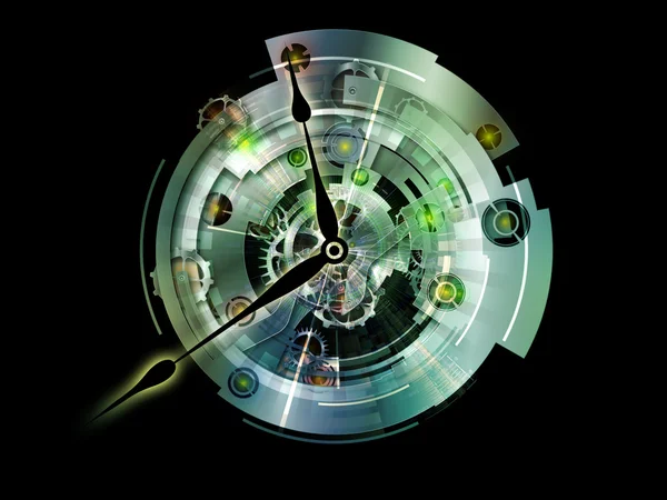 Horloge virtuelle — Photo