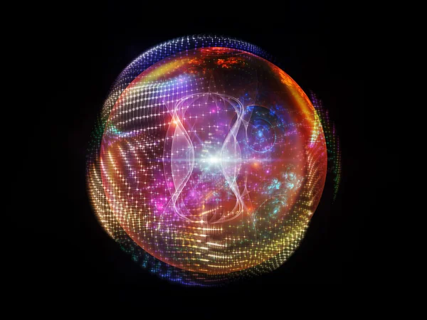Virtuální fraktální koule — Stock fotografie
