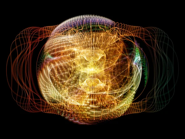 Fractal bol samenstelling — Stockfoto