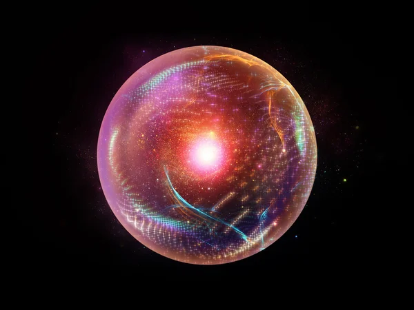 Fraktal sphere öğesi — Stok fotoğraf