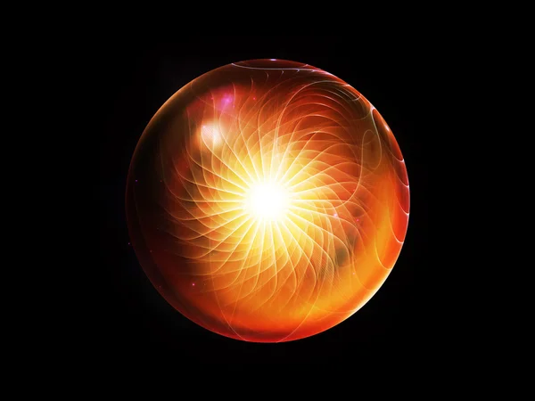 Fractal Sphere Background — Stock Photo, Image