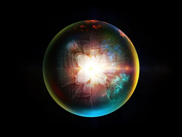 Fraktal sphere öğesi — Stok fotoğraf