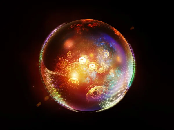 Elegance of Fractal Sphere — Stock Photo, Image