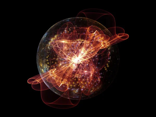 Visualisasi Sphere Fraktal — Stok Foto