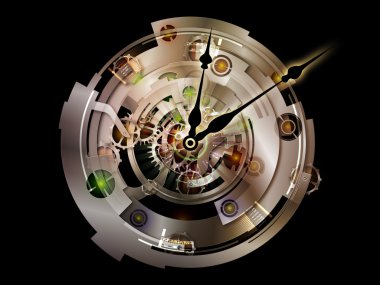 Digital Paradigms of Clockwork clipart