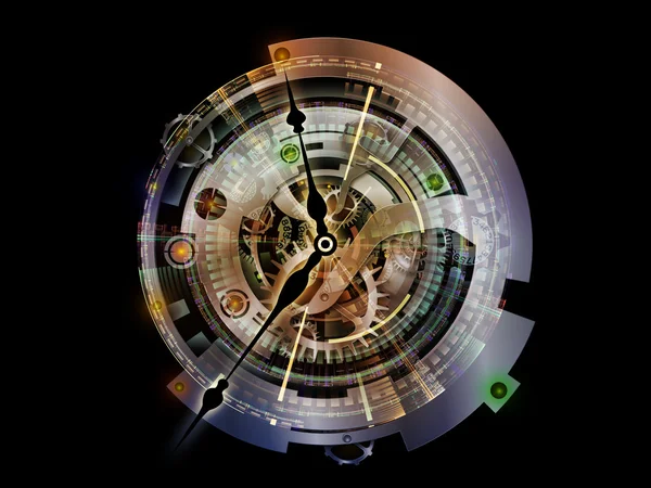 Метафора годинникового механізму — стокове фото