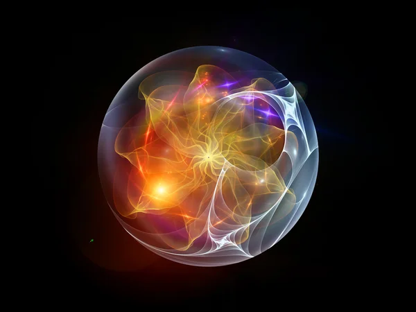 分形球体抽象 — 图库照片
