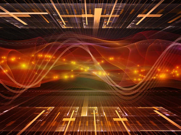 Sine Wave Backdrop — Stock Photo, Image