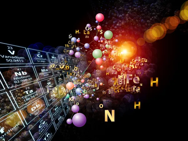 Reich der chemischen Elemente — Stockfoto