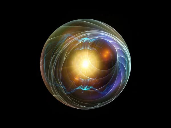Sphère fractale colorée — Photo