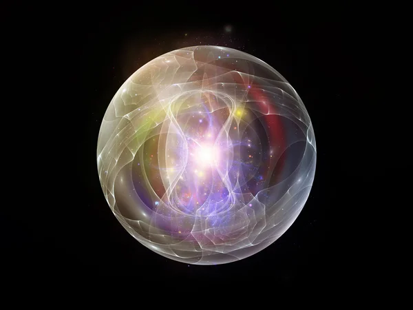 Элегантность фрактальной сферы — стоковое фото