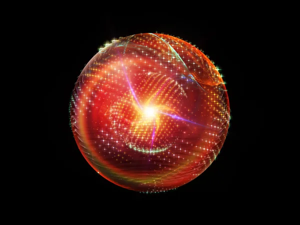 Виртуальный мяч — стоковое фото