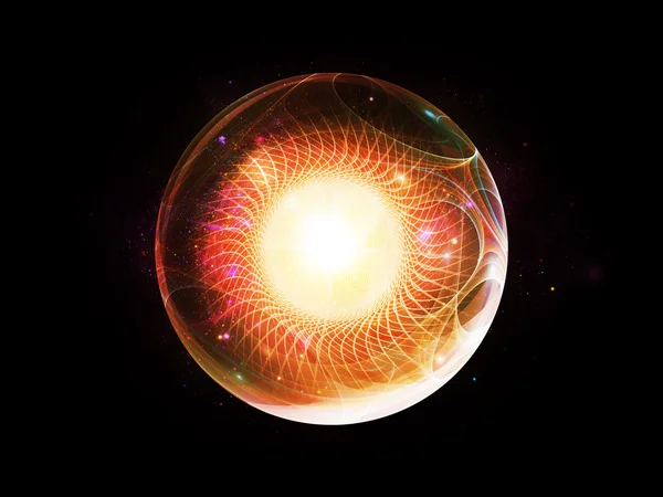 Esfera fractal colorida — Foto de Stock