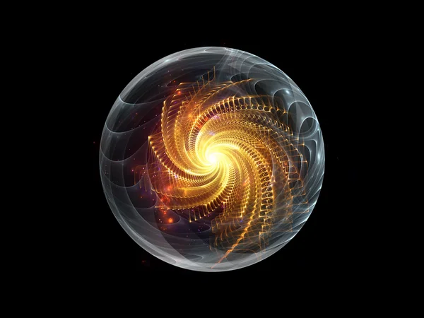 フラクタル球のデザイン — ストック写真