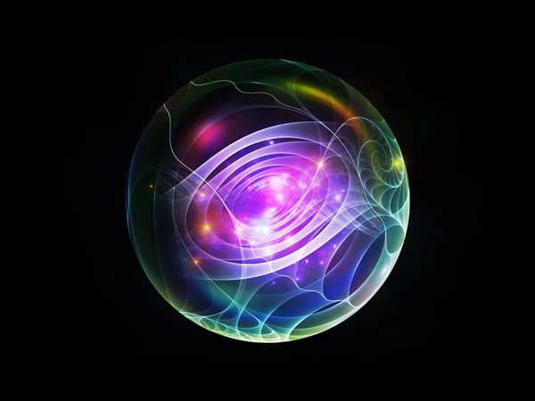 Фрактальная сфера — стоковое фото