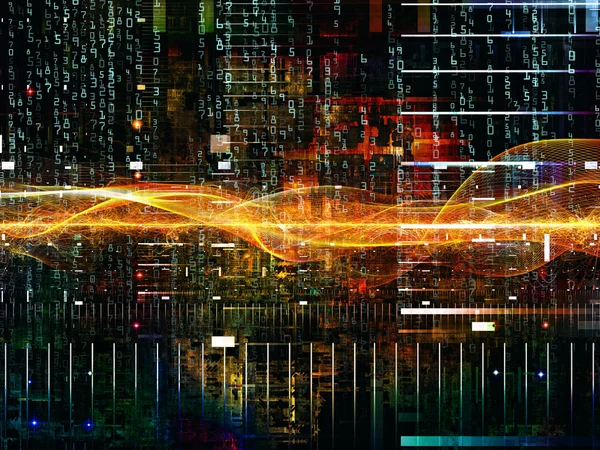Tiefe des digitalen Netzwerks — Stockfoto