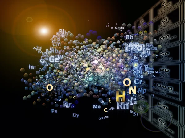 Kemiska grundämnen metafor — Stockfoto