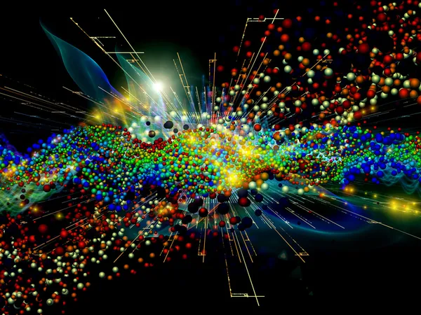 Moleküllerin oyunu — Stok fotoğraf