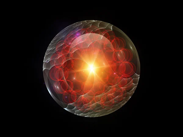フラクタル球の層 — ストック写真