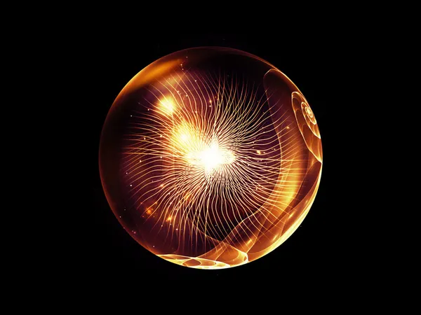Fractal Sphere Background — Stock Photo, Image