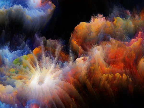 Vida interior de la turbulencia fractal —  Fotos de Stock