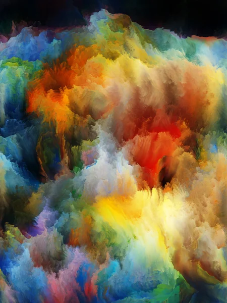 Turbulencia fractal colorida — Foto de Stock