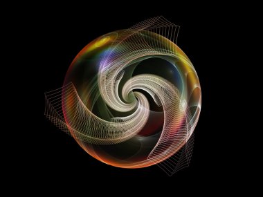 görselleştirme in fractal Küre