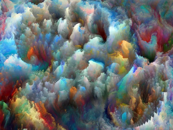 Turbulência Fractal Colorida — Fotografia de Stock