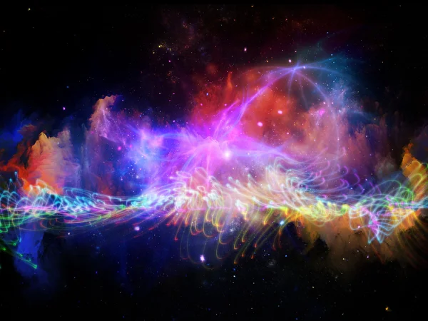 Colorful Fractal Turbulence — Stock Photo, Image