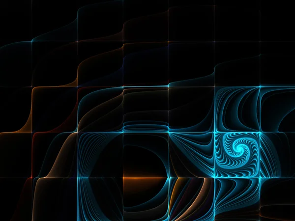 In fractal ızgara görüntüleme — Stok fotoğraf