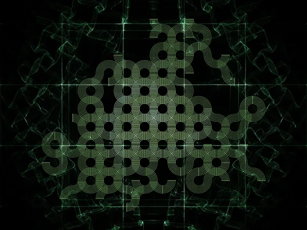 Fractal Grid Abstraction — Stock Photo, Image