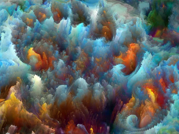 Profundidade da turbulência fractal — Fotografia de Stock