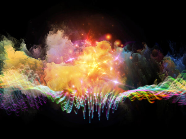 Glow of Fractal Waves