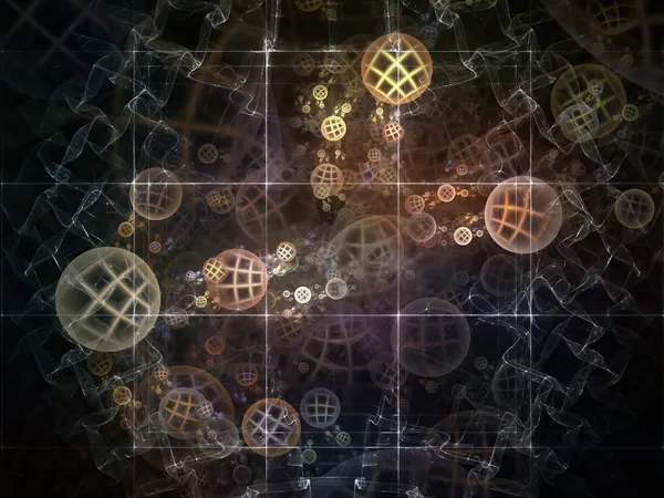 Rijken van fractal circles — Stockfoto