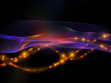 Işıklar in fractal dalgalar