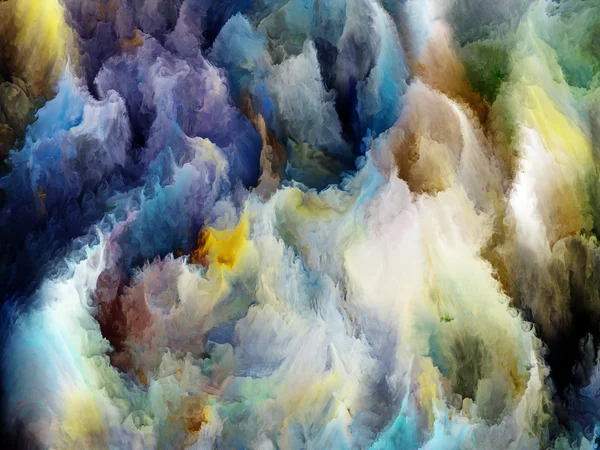 Kolorowe fraktal turbulencji — Zdjęcie stockowe