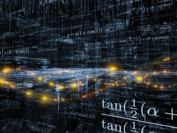 Matemáticas virtuales — Foto de Stock