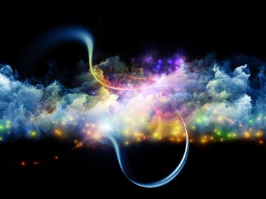Worlds in fractal köpük